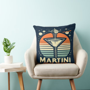 Martini-Logos für Raumfahrten Kissen