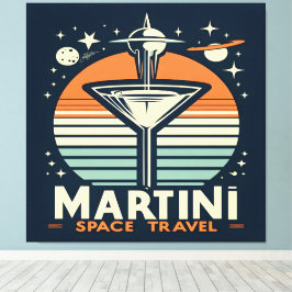 Martini-Logos für Raumfahrten Leinwanddruck