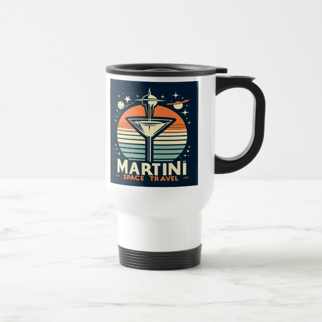 Martini-Logos für Raumfahrten Reisebecher (Rechts)