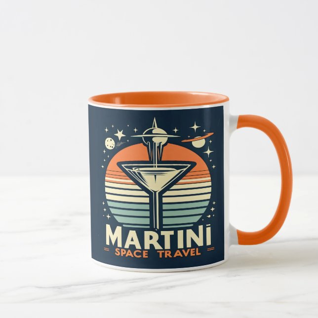Martini-Logos für Raumfahrten Tasse (Rechts)