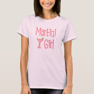 Martini-Mädchen-T - Shirt