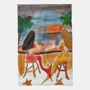 Martini Meerjungfrauen Kunst Küchen- und Badehandt Geschirrtuch