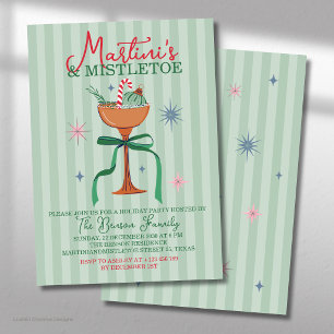 Martini- & Mistel-Weihnachtscocktail-Veranstaltung Einladung