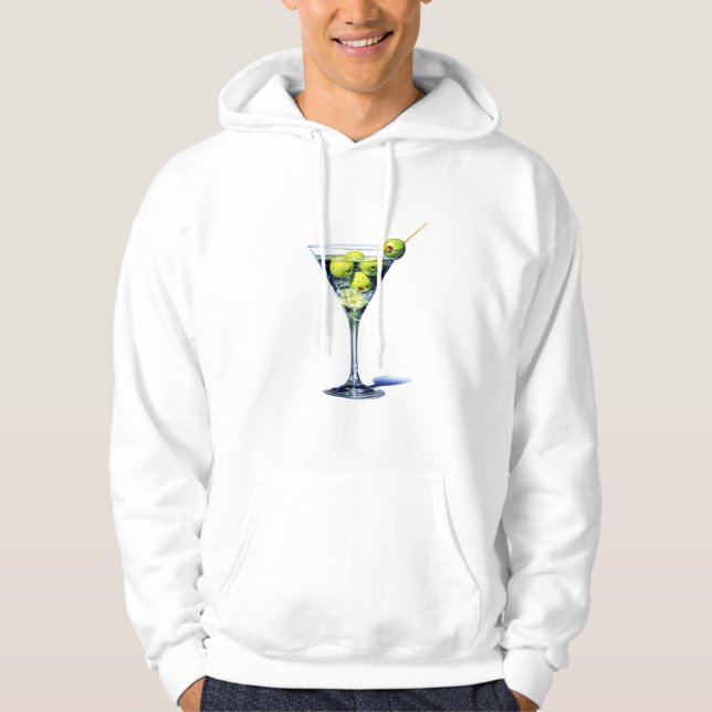 Martini mit Oliven Hoodie (Vorderseite)