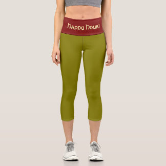 "MARTINI OLIVE" Maßgeschneiderte Capri-Hose mit ho Capri Leggings