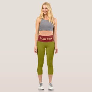 "MARTINI OLIVE" PERSONALIZE Hochtaillen- Capri Leggings
