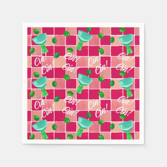 Martini-Papierservietten Serviette (Vorderseite)