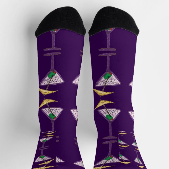 Martini Party Crew Socks Socken (Oben)
