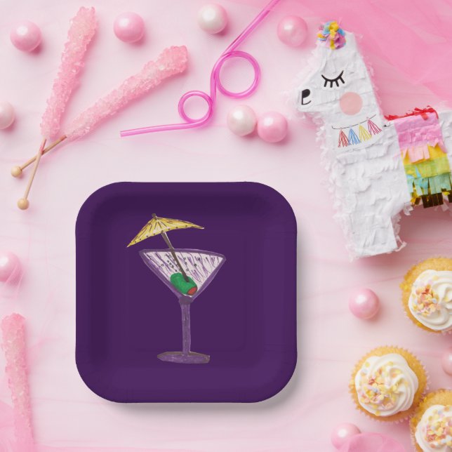 Martini Party Pappteller (Party)