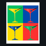 Martini Pop Art Vibes Poster<br><div class="desc">Mit diesem lebendigen Pop Art Poster von Martini können Sie Ihren Platz noch vergrößern! Mit einem kühlen und farbenfrohen Design bringt dieses Kunstwerk eine moderne Drehung in das klassische Martini-Glas. Ideal, um Ihren Zuhause-Bar, Ihre Küche oder Ihren Aufenthaltsbereich mit viel Spaß und Eleganz auszustatten. Die lebhaften Farben und die dynamische...</div>