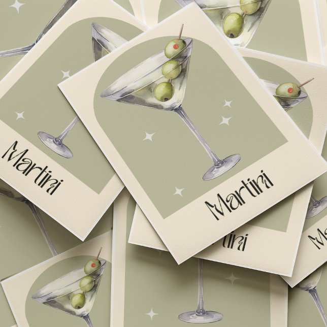 Martini Print | Bar Deco Cocktail Poster (Von Creator hochgeladen)