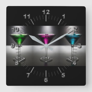 Martini Quadratische Wanduhr