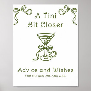 Martini - Ratschläge und Wünsche für Neugeborene Poster