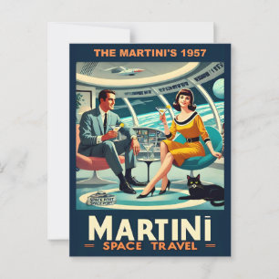 Martini-Raumfahrten Posters The Martini's 1957 Postkarte