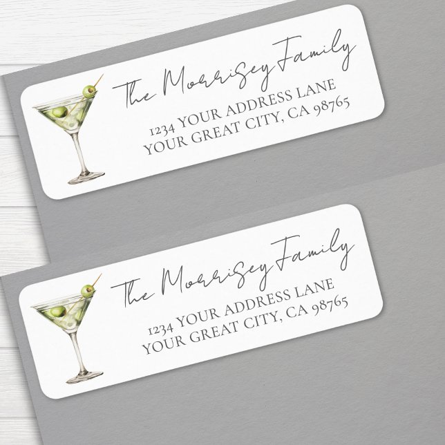 Martini Rücksendeetikett (Martini Return Address Label)