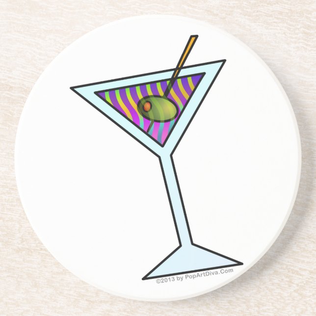 MARTINI-SANDSTEIN-UNTERSETZER SANDSTEIN UNTERSETZER (Vorne)