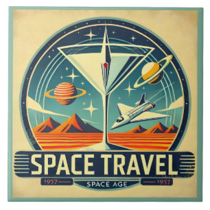 Martini Space Travel 1957 New World Logo Fliese
