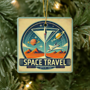 Martini Space Travel 1957 New World Logo Keramikornament