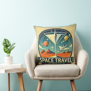 Martini Space Travel 1957 New World Logo Kissen