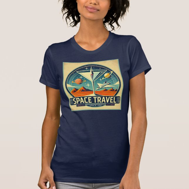 Martini Space Travel 1957 New World Logo T-Shirt (Vorderseite)