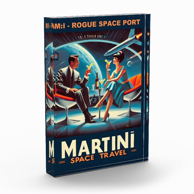 Martini Space Travel Poster Rogue Space Port Fotoblock (Links)