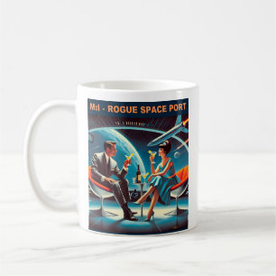 Martini Space Travel Poster Rogue Space Port Kaffeetasse