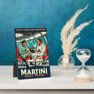 Martini Space Travel Poster Sci-Fi-Filme im Weltra Fotoplatte