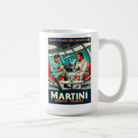 Martini Space Travel Poster Sci-Fi-Filme im Weltra