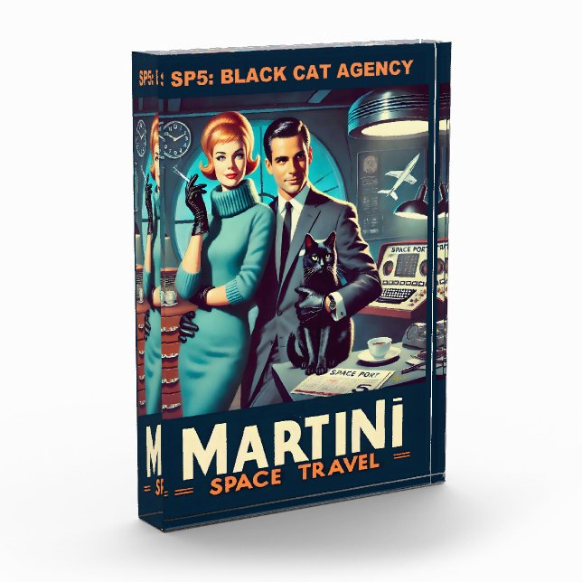 Martini Space Travel Poster SP5: Black Cat Agency Fotoblock (Links)