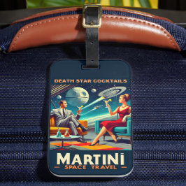 Martini Space Travel Posters Death Star Cocktails Gepäckanhänger