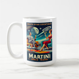 Martini Space Travel Posters Death Star Cocktails Kaffeetasse