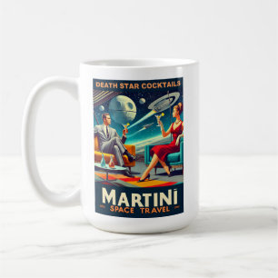 Martini Space Travel Posters Death Star Cocktails Kaffeetasse