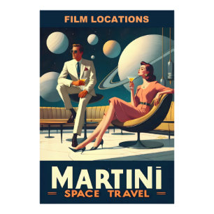 Martini Space Travel Posters Film Locations Fotodruck