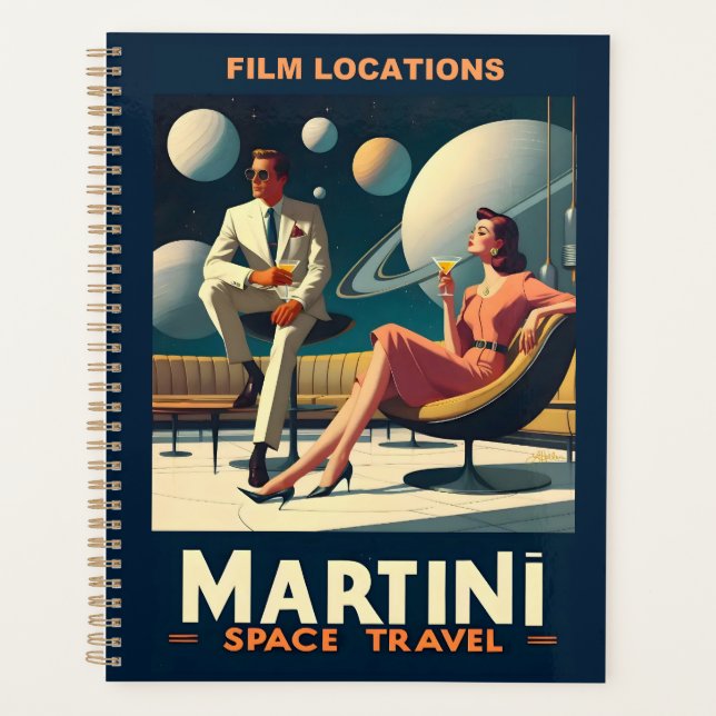 Martini Space Travel Posters Film Locations Planer (Vorderseite)
