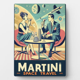 Martini Space Travel Posters Flight Crew Fotoplatte