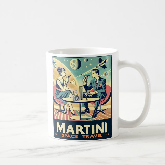 Martini Space Travel Posters Flight Crew Kaffeetasse (Rechts)