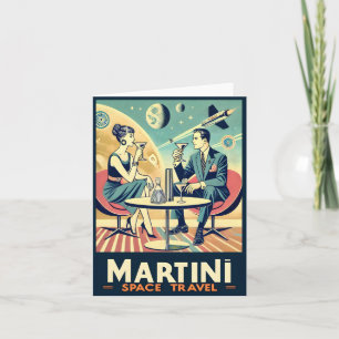 Martini Space Travel Posters Flight Crew Karte