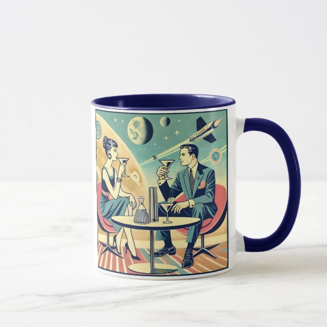 Martini Space Travel Posters Flight Crew Tasse (Rechts)