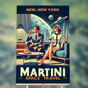 Martini Space Travel Posters New, New York Acrylschild