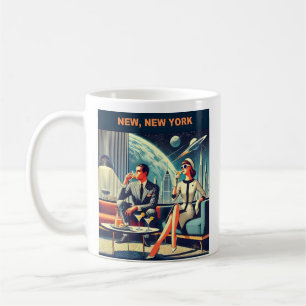 Martini Space Travel Posters New, New York Kaffeetasse