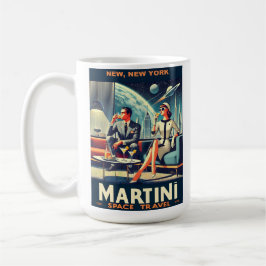 Martini Space Travel Posters New, New York Kaffeetasse
