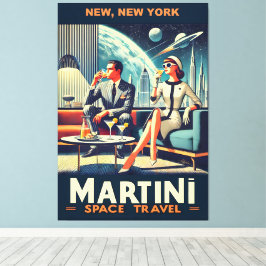 Martini Space Travel Posters New, New York Leinwanddruck