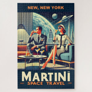 Martini Space Travel Posters New, New York Puzzle