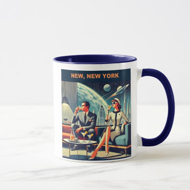 Martini Space Travel Posters New, New York Tasse (Rechts)