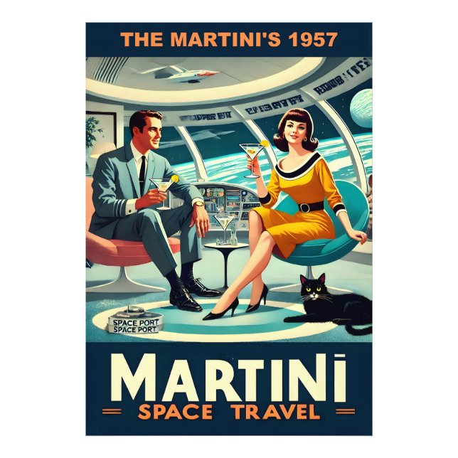 Martini Space Travel Posters The Martini's 1957 Fotodruck (Vorne)
