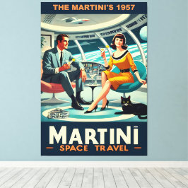 Martini Space Travel Posters The Martini's 1957 Leinwanddruck