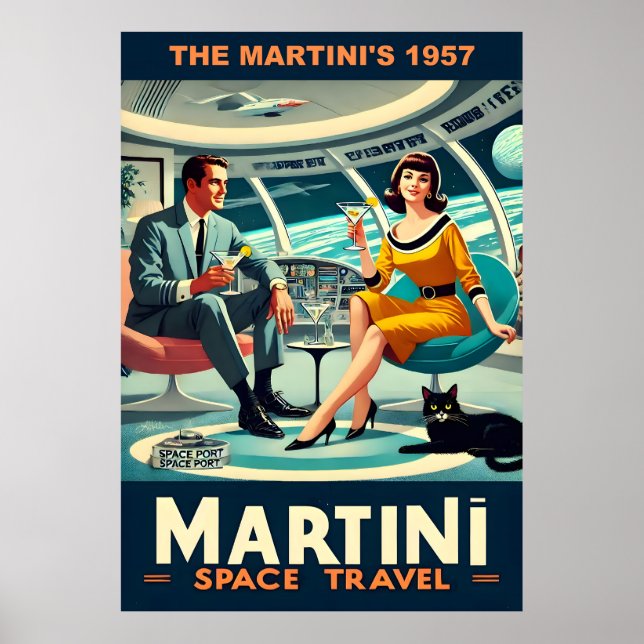 Martini Space Travel Posters The Martini's 1957 Poster (Vorne)