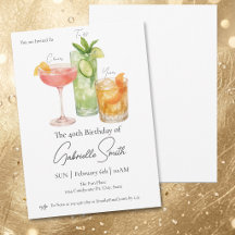 Martini-Thema 40. Frauen-Geburtstag Cheers