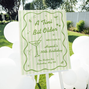 Martini Thema Geburtstagsparty Acrylschild