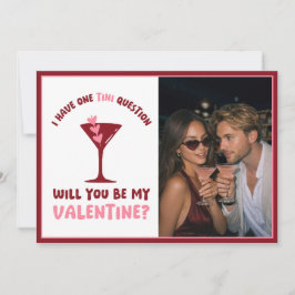 Martini Themed Valentine's Day - Modern Cute Chic Feiertagskarte